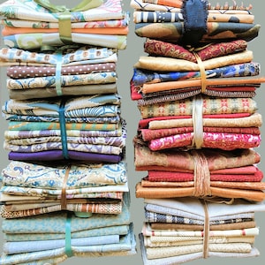 Paquetes de telas de tapicería vintage, 1.5 libras (a elegir), retales de tela de diseñador, paquete seleccionado con colores coordinados, telas remanentes vintage