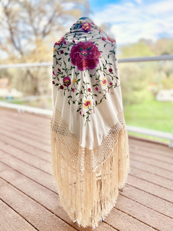 silk piano shawl