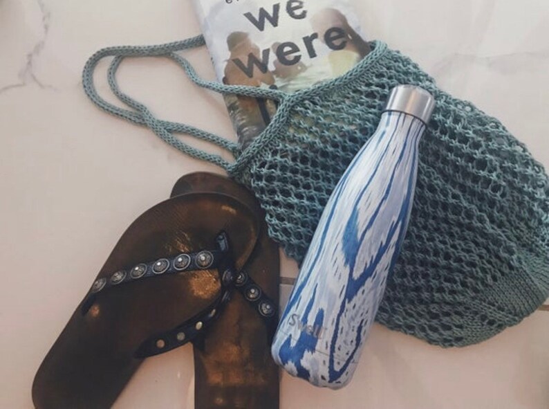 Handmade Cotton Market Bag Farmer\u2019s Market Reusable /& Eco-friendly Green Produce Bag
