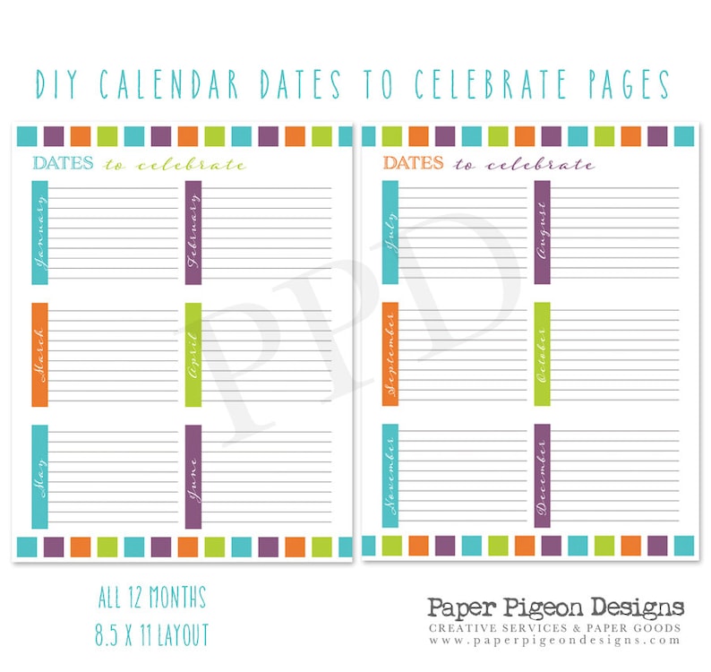 Dates towards Try to remember Planner Internet pages-Dates in direction of Rejoice Web pages-8.5 x 11 Letter Dimension PDF Internet pages-Electronic Planner Webpages -Do-it-yourself Planners Do it yourself Organizer photo relating to Diy Planner Pages referred to as Dates in direction of Bear in mind Planner Internet pages-Dates in direction of Rejoice Web pages-8.5 x 11 Letter Sizing PDF Web pages-Electronic Planner Internet pages -Do-it-yourself Planners Do-it-yourself Organizer