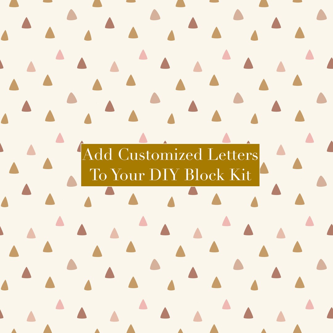 Alphabet Letters for DIY Block Kit - Personalized Letters - Wooden ...