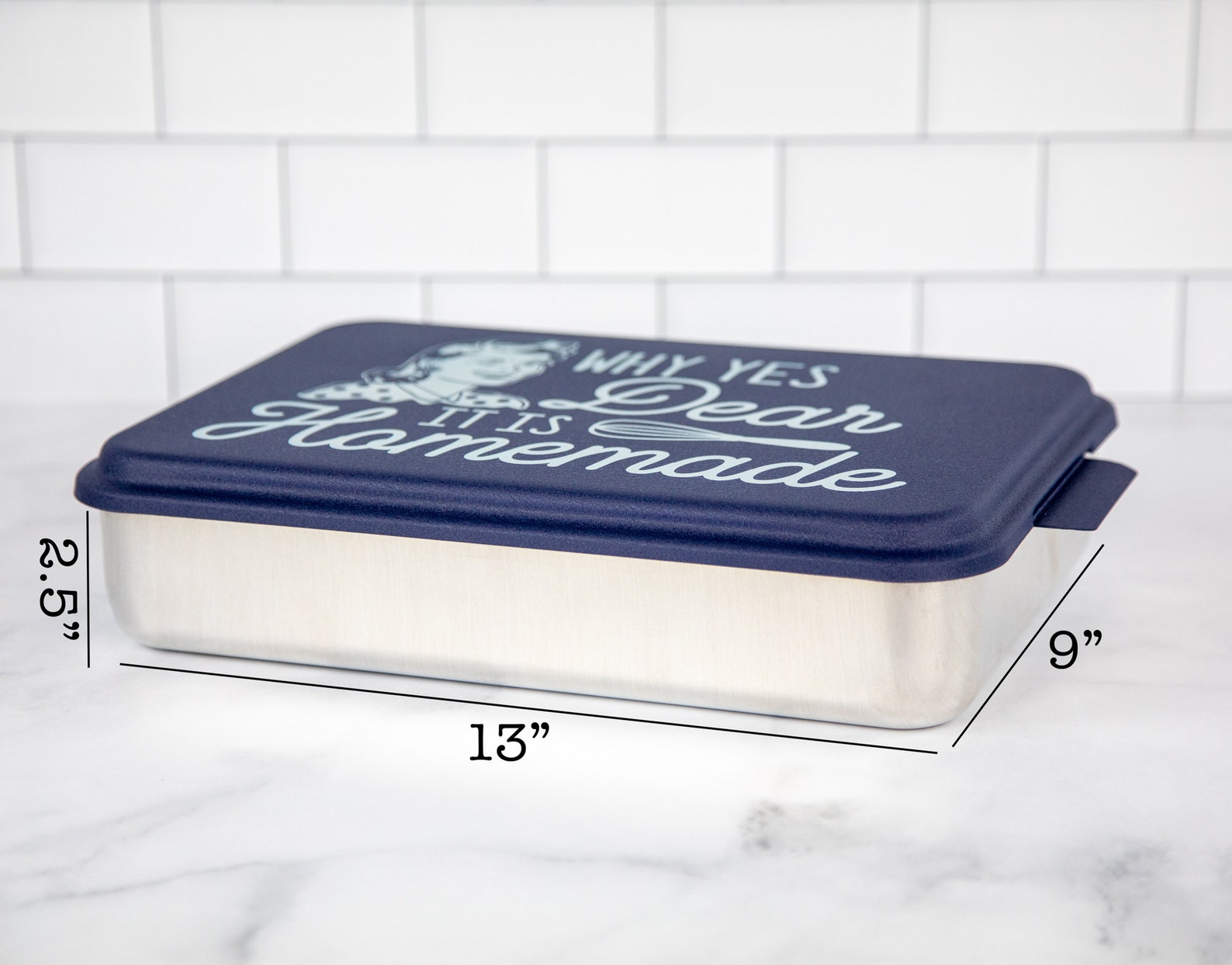 Cake Pan with Engraved Lid Vintage Retro MidCentury Why Etsy