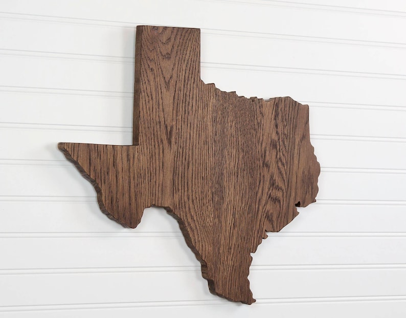 Texas Shape Rustic Texas State Shape Wood Sign Cutout Wall Art. Modern Rustic, Farmhouse ...