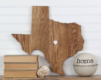 Texas State Shape Wood Sign Cutout Wall Art. Modern Rustic, Farmhouse Plaque. Housewarming, Wedding Guestbook, Anniversary Gift Decor