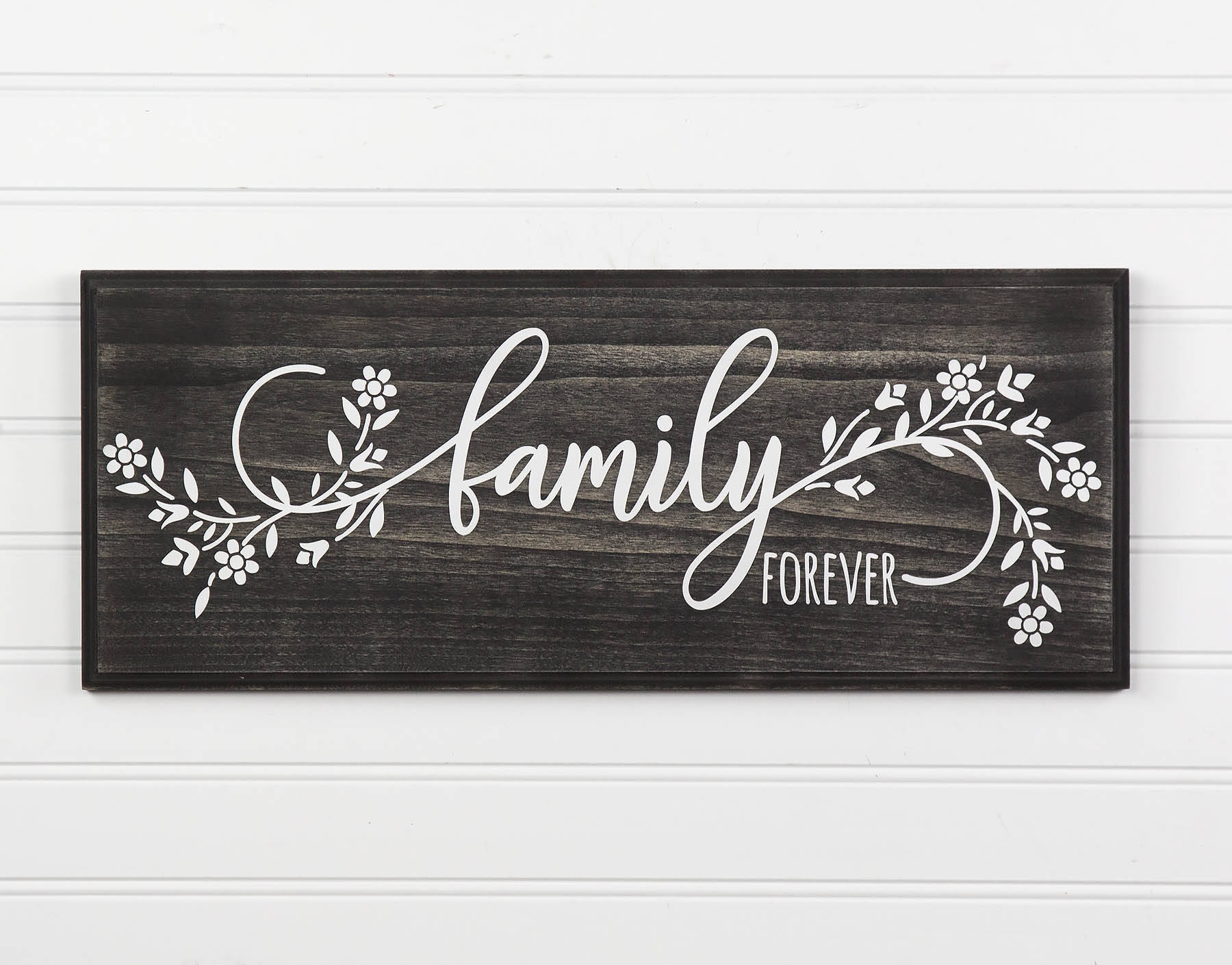 Family Forever Wood Sign With Floral Design. 3 Sizes 9 Colors. Etsy