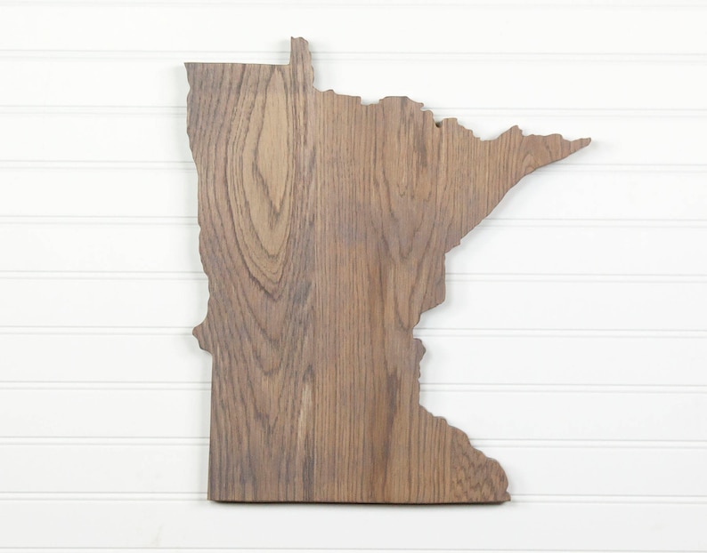 Minnesota State Shape Wood Sign Cutout Wall Art. Modern - Etsy