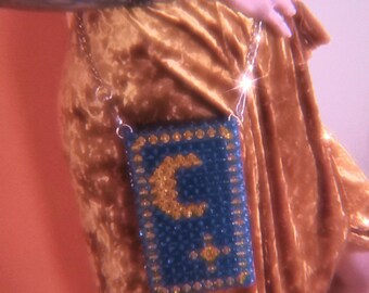 Tarot hecho a mano Moon Star Bead Bag