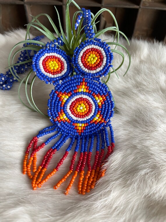 Native American Seed Bead Necklace - image 2