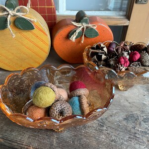 Marigold Carnival Glass Dish