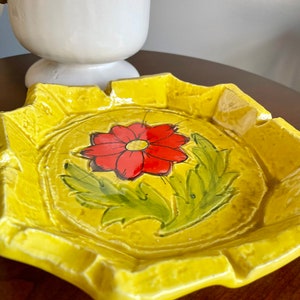Retro Yellow Ashtray