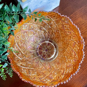 Hattie Marigold Carnival Glass Bowl