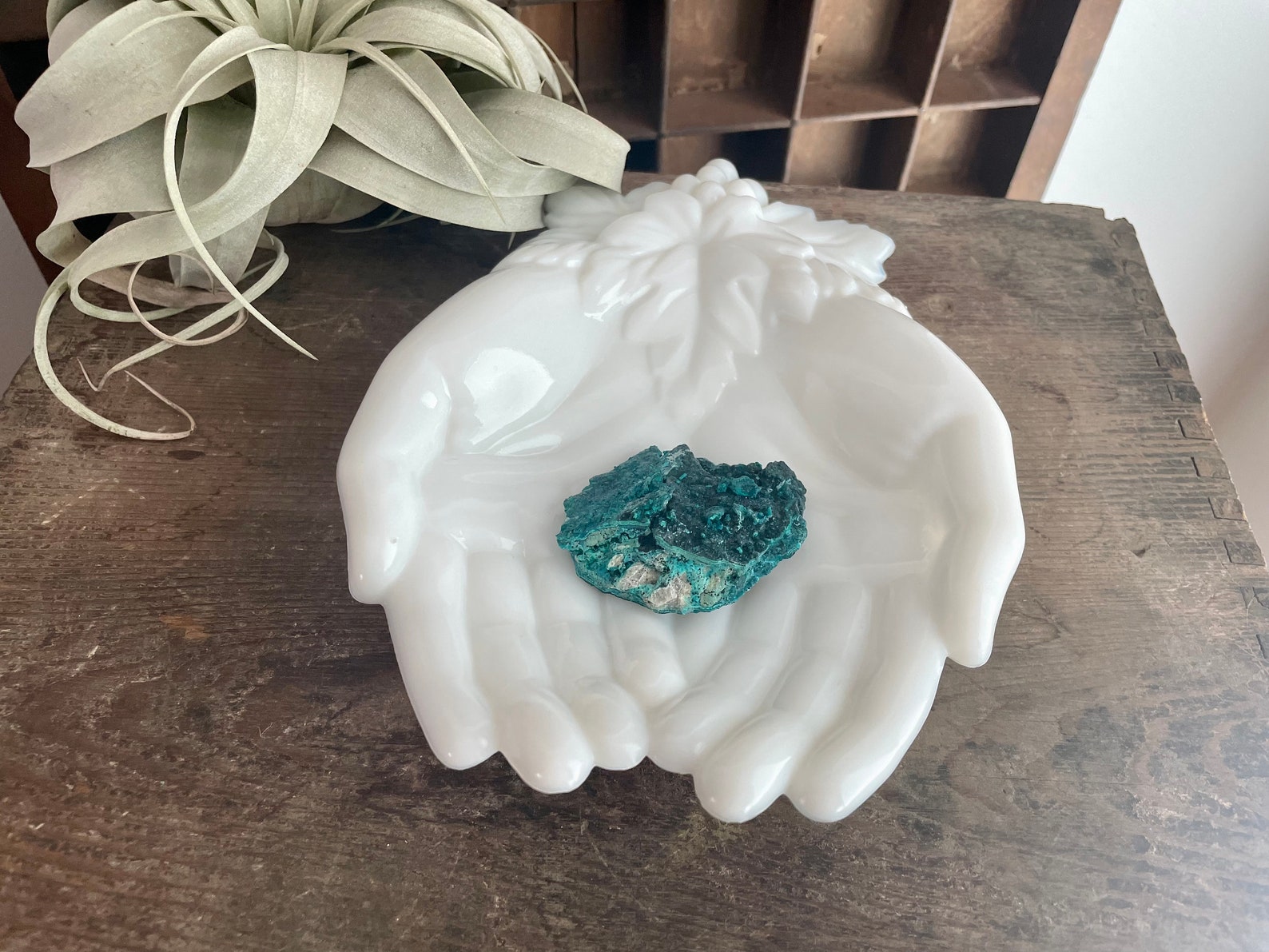 Westmoreland Milk Glass Hands Etsy