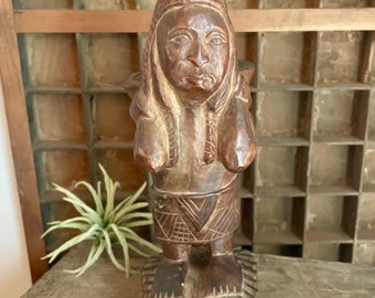 Vintage Native Wood Sculpture