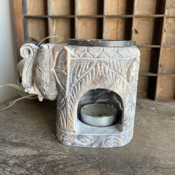 Jodhipuri Collection Soapstone Oil Burner