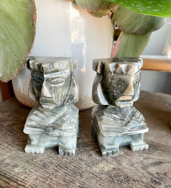 Home & Living Beautiful Onyx Aztec Bookends Home Décor etna.com.pe