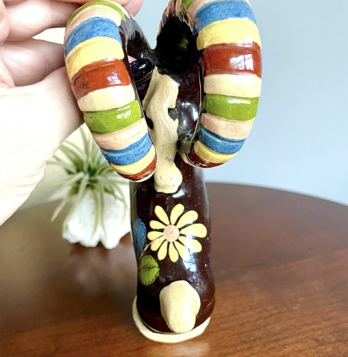Bol En Poterie Mexicaine - Art Populaire Fait Main - Pièce Unique Décorative