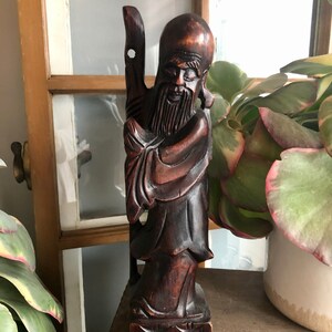 Vintage Chinese Carved God