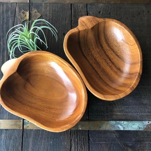 Monkey Pod Wood Bowls set of Two