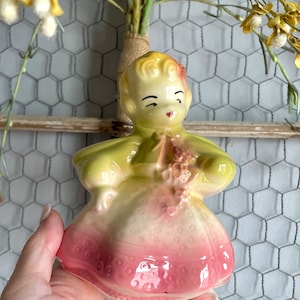 Vintage Girl Planter