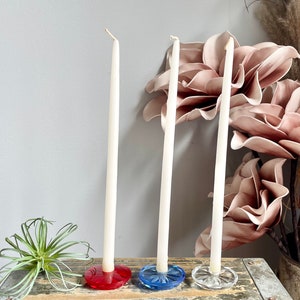 Ges Gesch Glass Candleholders