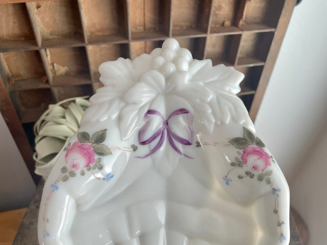 Westmoreland Milk Glass Hands Etsy