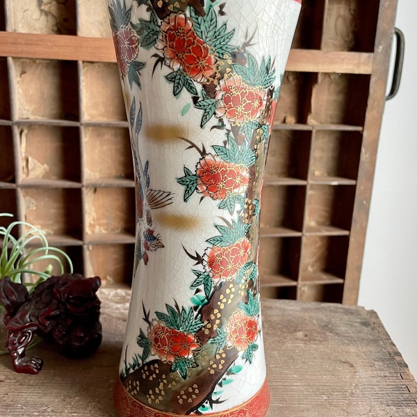 TOYO Hand Painted Asian Vase