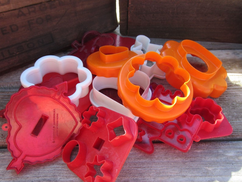Vintage Plastic Cookie Cutters Etsy