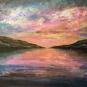 Loch Ness Dawn Scotland | Scottish Paintings | Art Prints