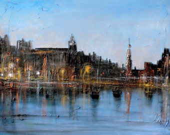 Winter In Amsterdam | World Paintings Art Prints