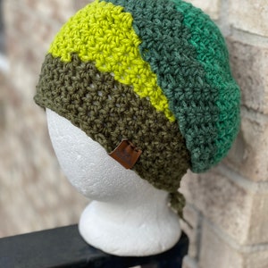 Womens Ladies Teens Handmade Crochet Slouchy Beret Beanie Hat Tam Effortlessly Chic Slouchy Beret