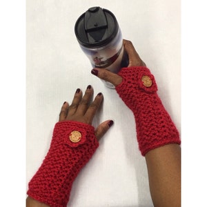 Women&#39;s crocheted arm warmers fingerless gloves wrist warmers gloves wristers