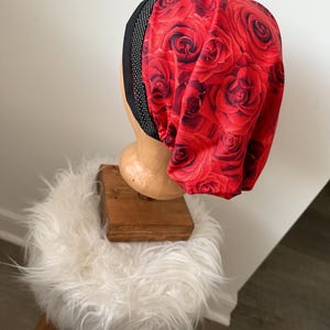 Women’s Reversible Scrub Cap Hat Chemo Cap Ponytail Scrub Cap Ponytail Scrub Hat Surgical Cap Surgery Cap Hair Covering The Ding Scrub Cap