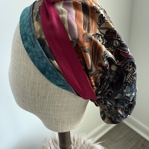 Women’s Reversible Ponytail Scrub Cap Hat Chemo Cap Scrub Cap Ponytail Scrub Hat Surgical Cap Surgery Cap Hair Covering The Ding Scrub Cap