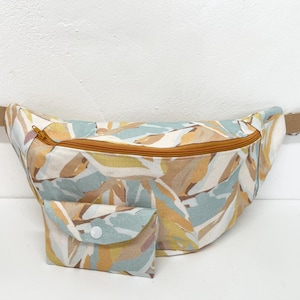 Pastel cotton canvas fanny pack
