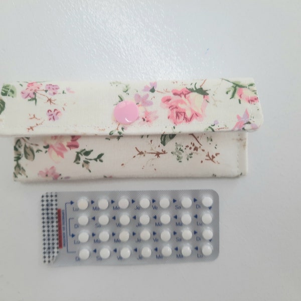 Romantic fabric pill case, pill pouch,