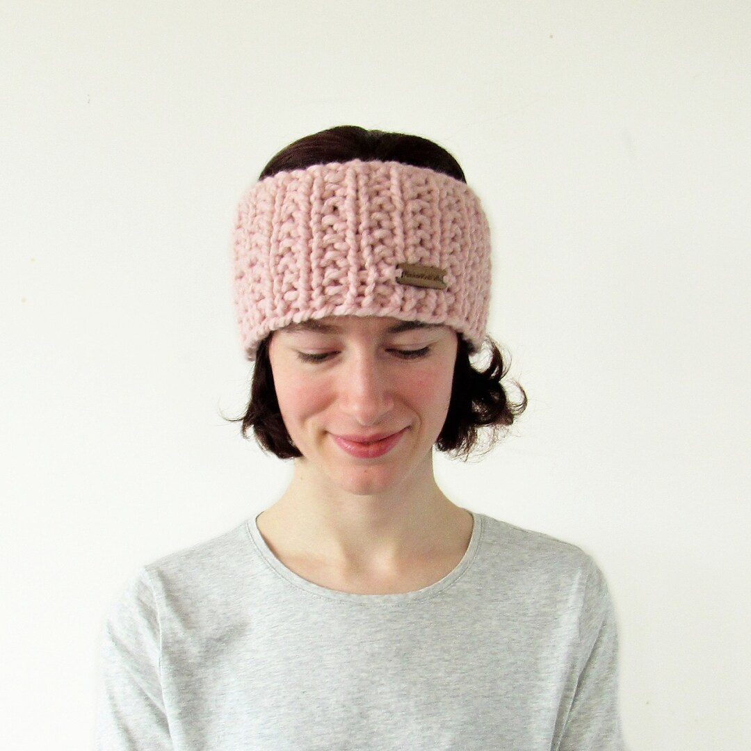 thumbnail image 2 of Alayna Knit Headband Ear Warmer 2-Pack – Burgundy & Confetti Pink, One Size 2 of 5