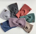 Women's Merino Wool Knitted Ear Warmer - Luxery Knit Head Wrap - Twisted Winter Headband