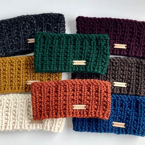 Chunky Knit Ear Warmer - Knitted Winter Headband Choose from 8 Colors