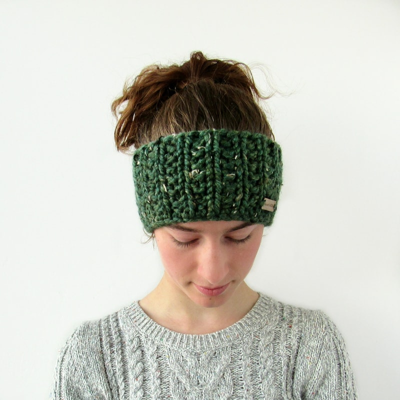 Knitted Headband Etsy