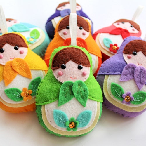 Make Your Own Felt Princess Garland Kit. Sewing Pattern. DIY Etsy