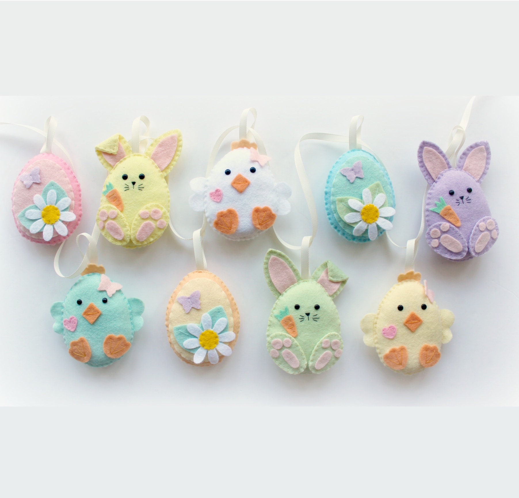 Winlyn 24 Sets Easter Egg Suncatchers Ornaments Decorations DIY Window Paint Art Suncatchers Egg Sun Catchers Painting Craft Kits For Kids