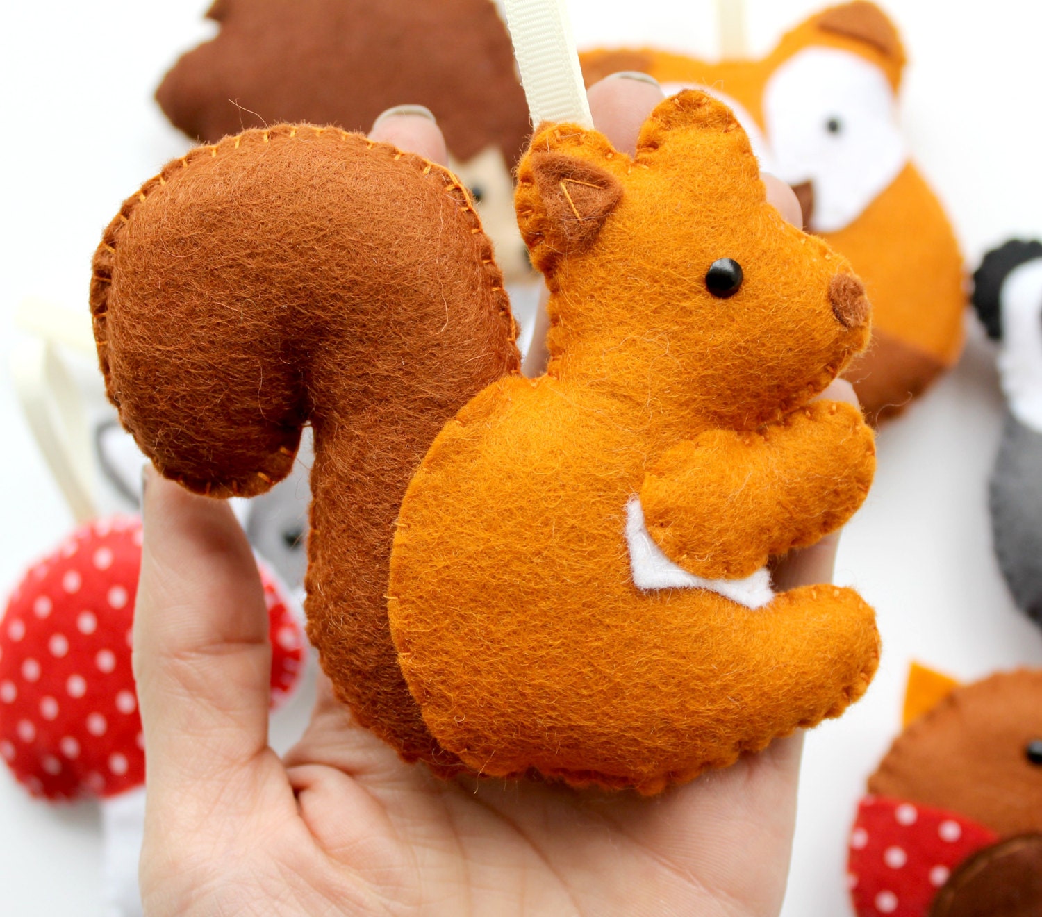 Make Your Own Felt Woodland Garland Kit. Sewing Pattern. DIY Etsy UK