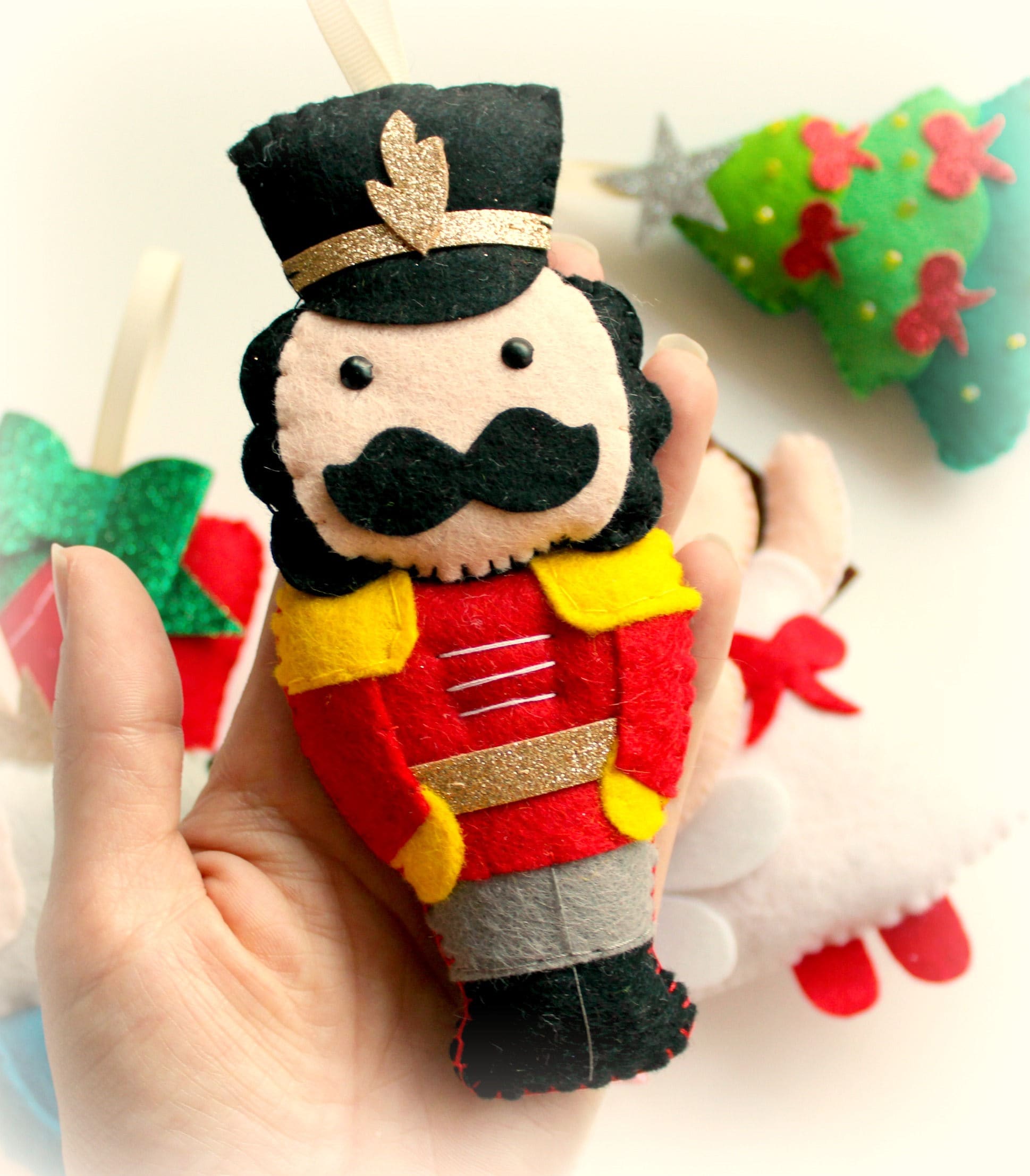 Make Your Own Felt Nutcracker Garland Kit Christmas Garland Etsy UK