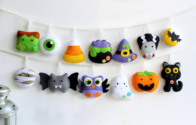 Halloween Countdown 13 piece Make Your Own kit, full materials with patterns and instructions. image 1