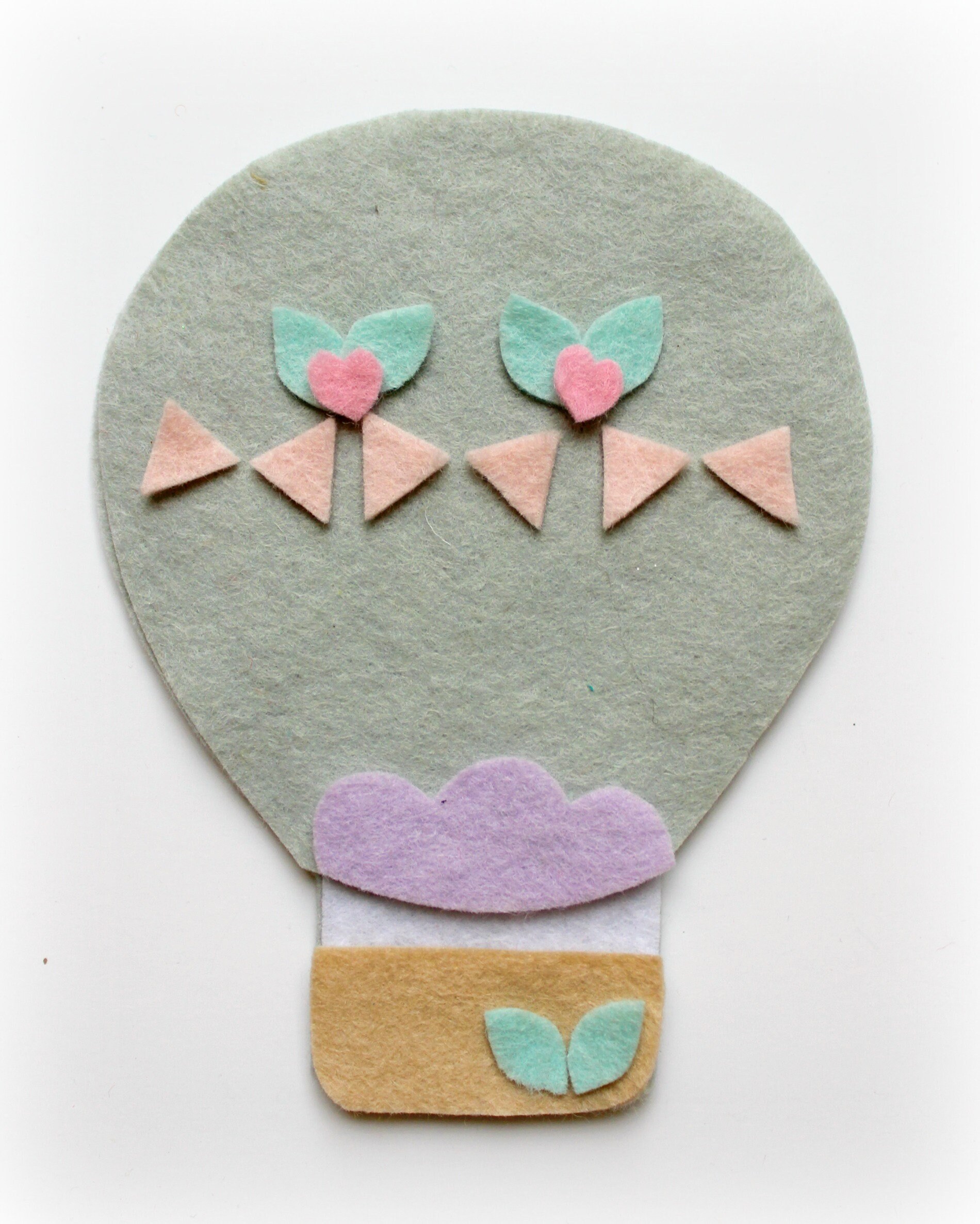 Make Your Own Felt Hot Air Balloon and Cloud Garland Kit. Felt Etsy UK