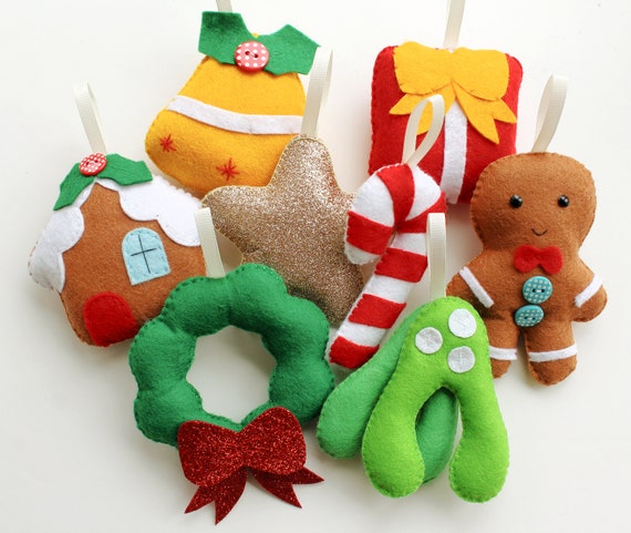Lot De 4 Guirlandes De Noël En Feutre à Décorer - DIY Enfants, Diamètre 20 Cm, Autocollant - 6