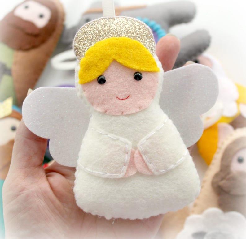 PDF pattern for felt Nativity Garland, full instructions and templates, Digital Pattern, Instant Download, Christmas garland, felt kit, DIY image 5