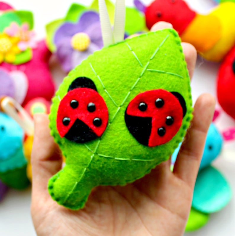 Make Your Own Felt Mini Beast Garland Kit Felt Kit Sewing Etsy Australia