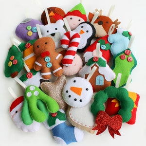Digital Download Pattern and Instructions for 24 Piece Felt Advent ...