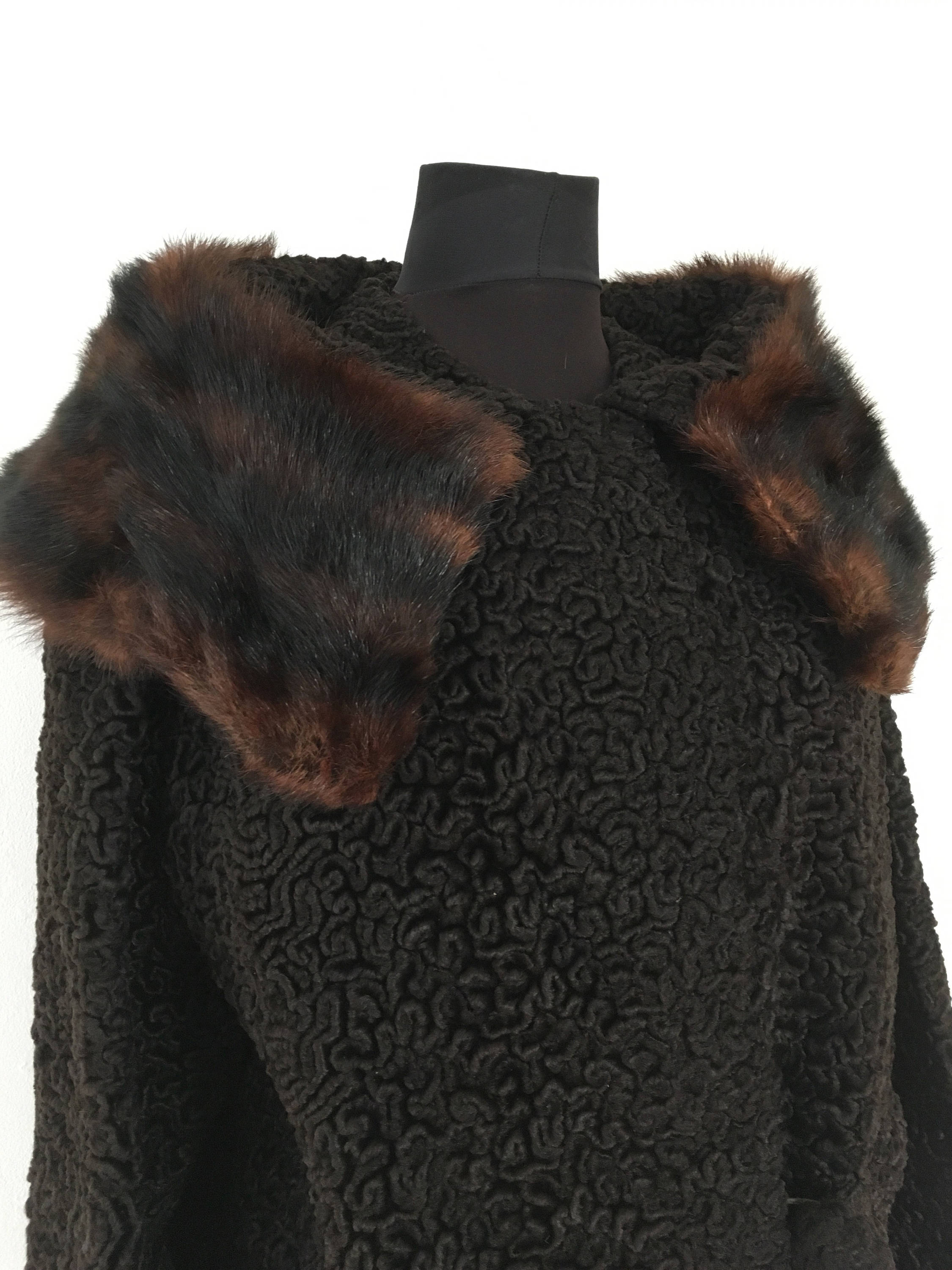 1950s Astrakhan Coat by Astra Furs With Muskrat Collar Etsy UK